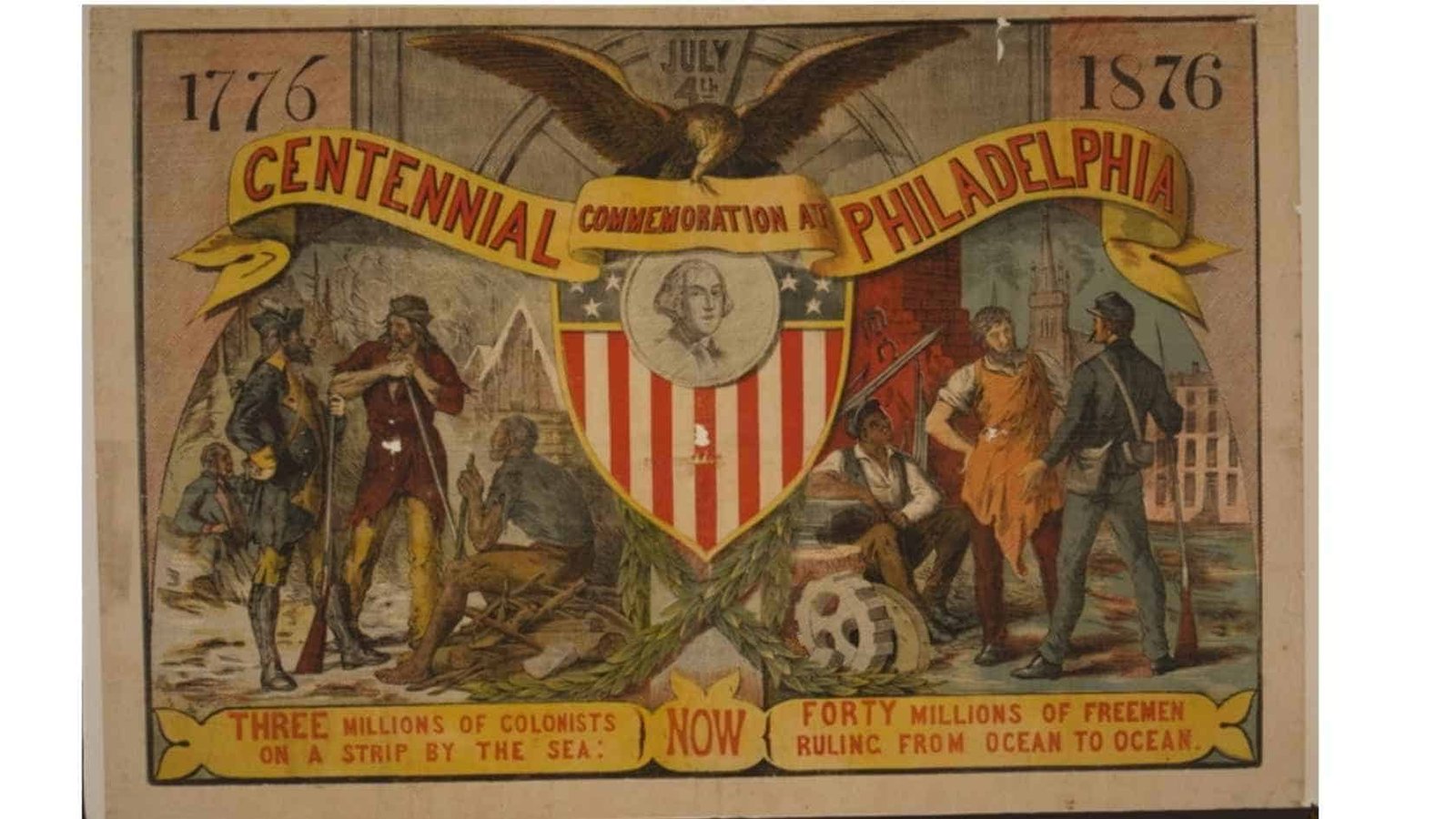 Centennial commemoration at Philadelphia July 4 1776-1876; courtesy of the Library of Congress